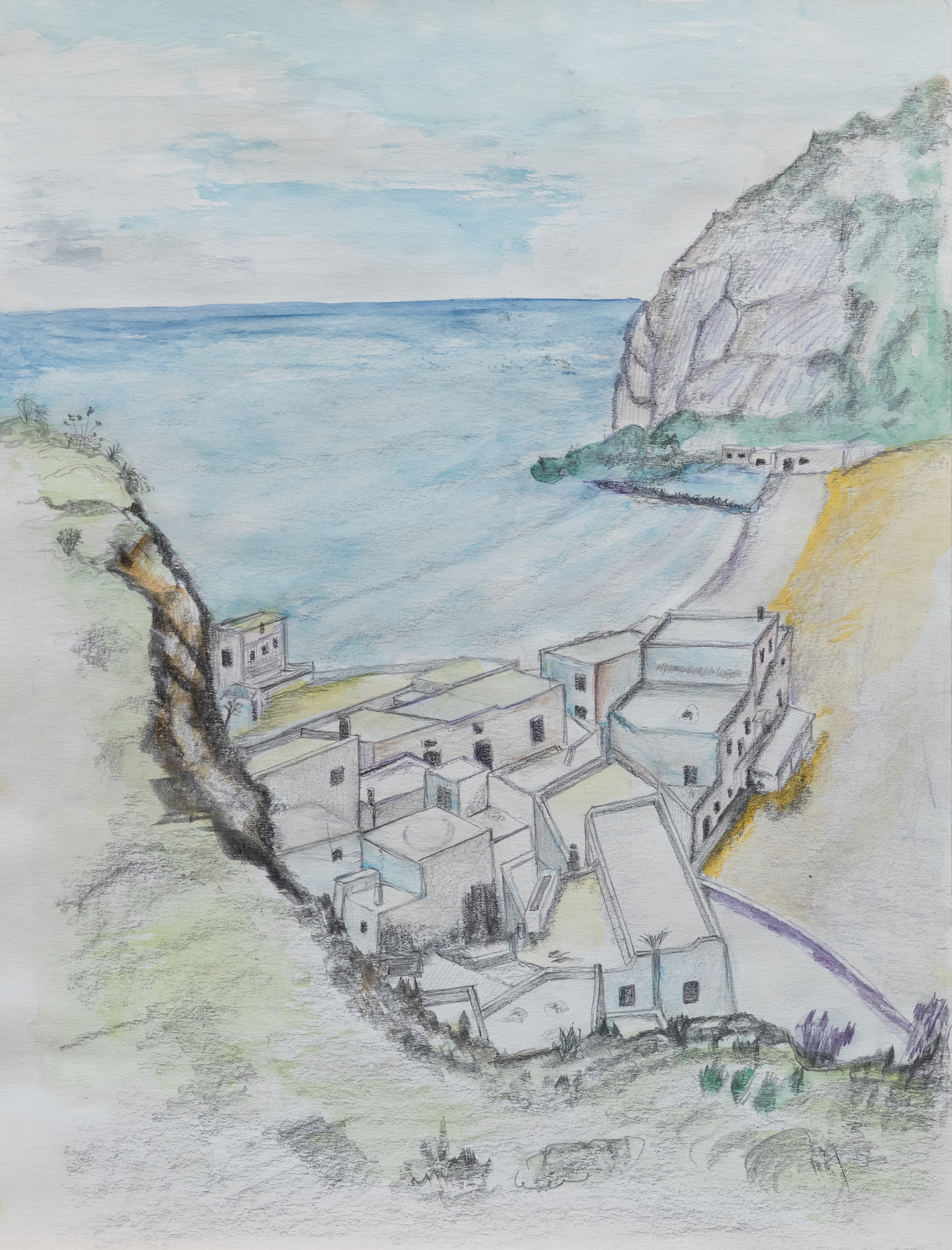 Häuser in Bucht