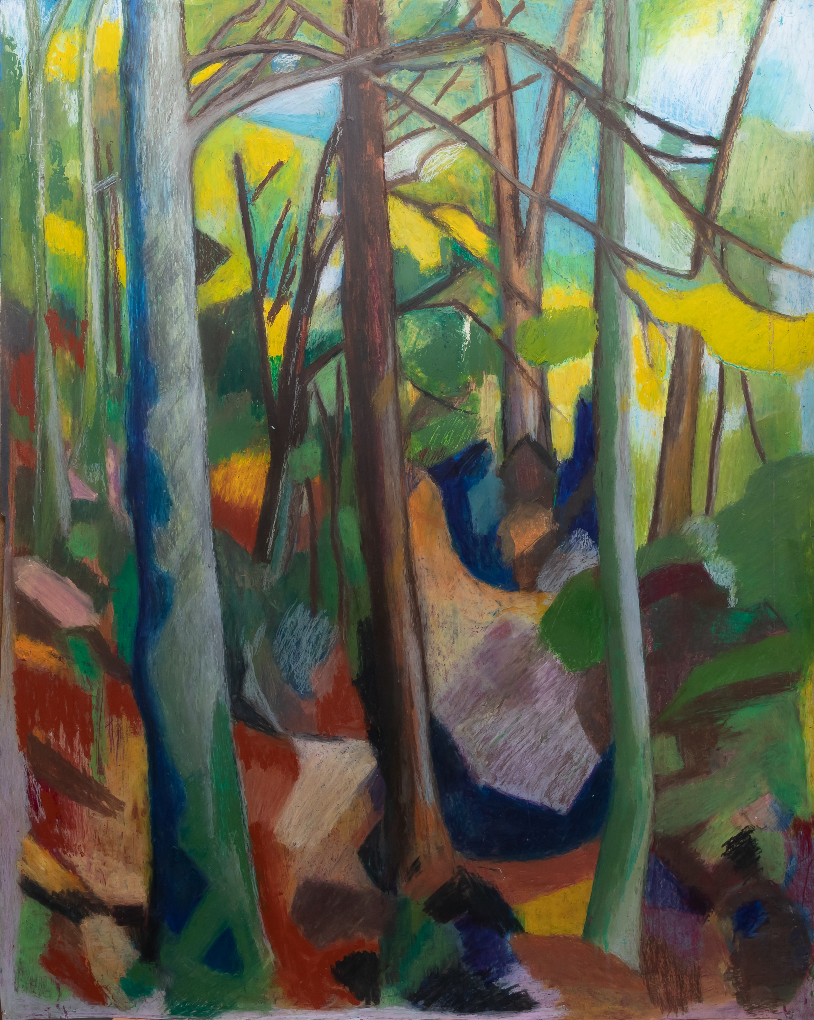 Wald farbig